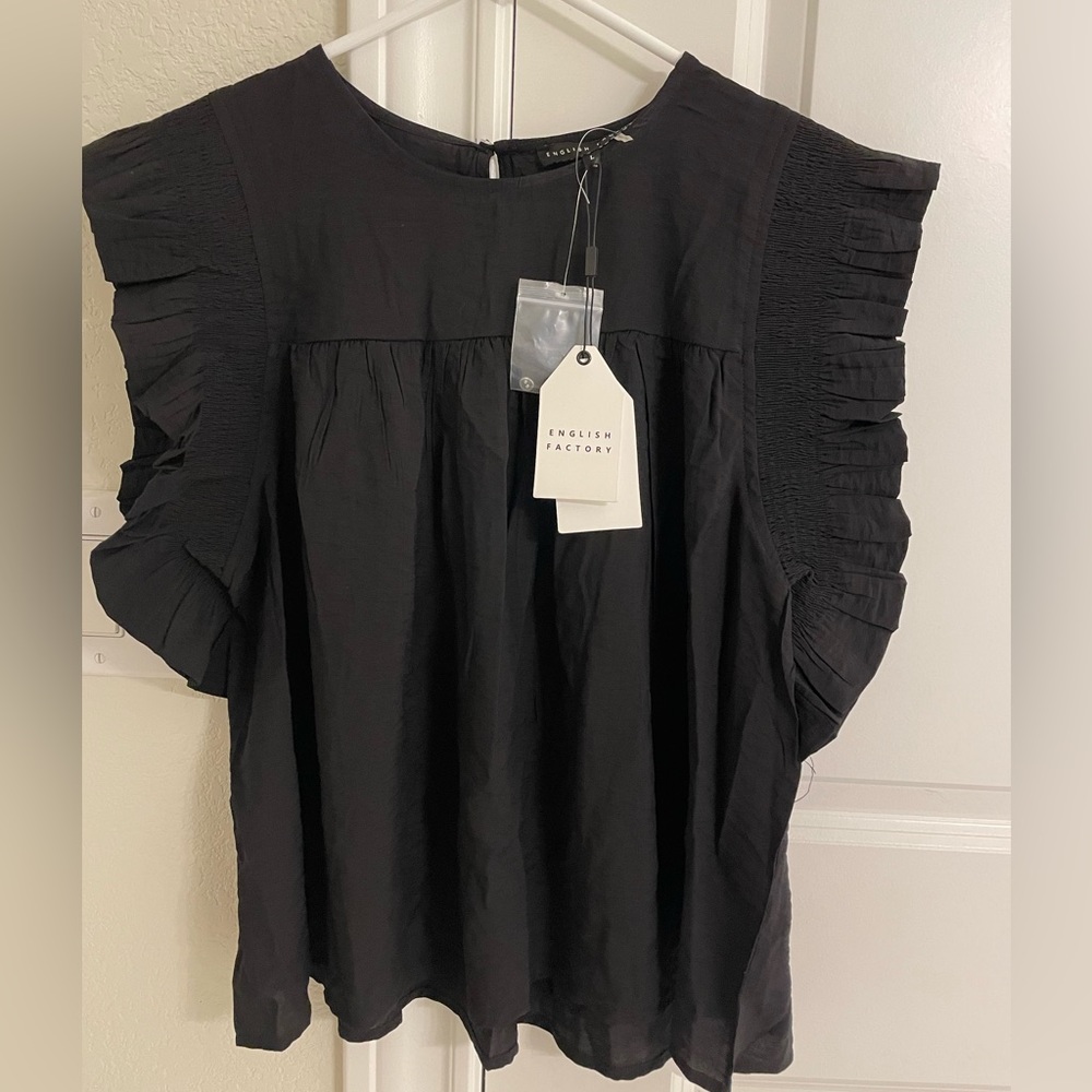 English Factory blouse, sz large